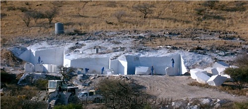 Bianco Savana Marble Blocks, Namibia White Marble