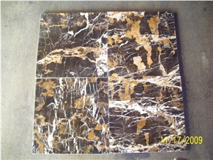 Black & Gold Marble Tile,Michelangelo Marble