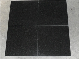 China Absolute Black Granite Tile