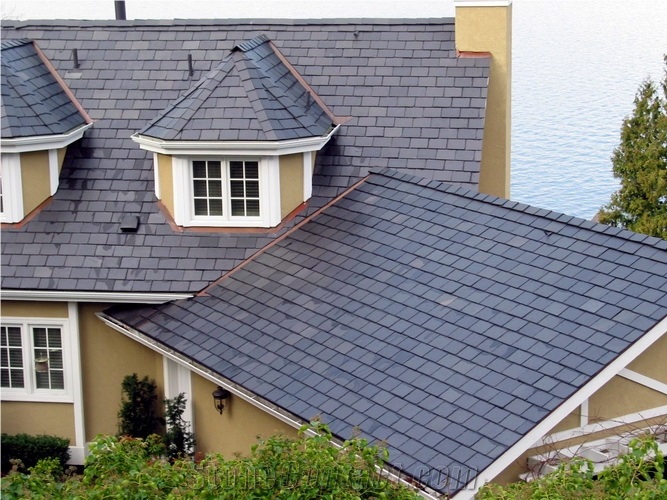 Black Slate Roof Tiles and Covering and Coating, Slate Tile Roof and ...