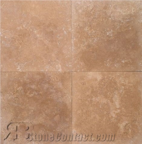 Cappuccino 18x18 Honed and Filled Travertine
