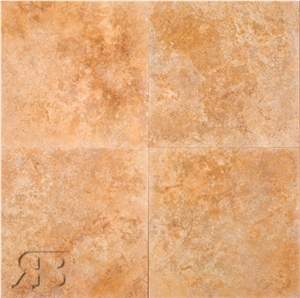 Golden Sienna 24x24 Honed and Filled Travertine Tile
