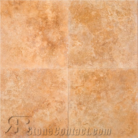 Golden Sienna 24x24 Honed and Filled Travertine Tile