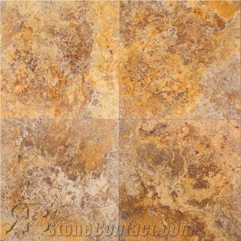 Honed and Filled Scabos Travertine Tile