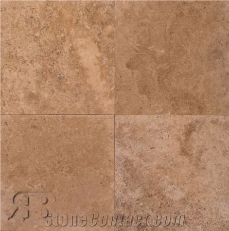 Noce 24x24 Honed and Filled Travertine Tile,brown Travertine