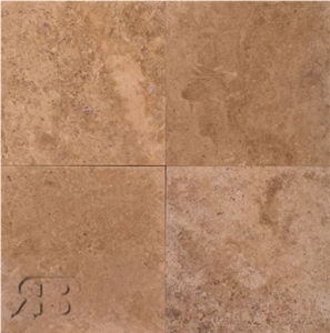 Noce 24x24 Honed and Filled Travertine Tile,brown Travertine