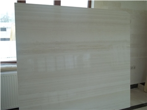 Trq Ivory Limestone Vein Cut Slabs, Turkey White Limestone