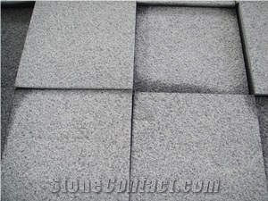 G654 Bush Hammered Granite Tile