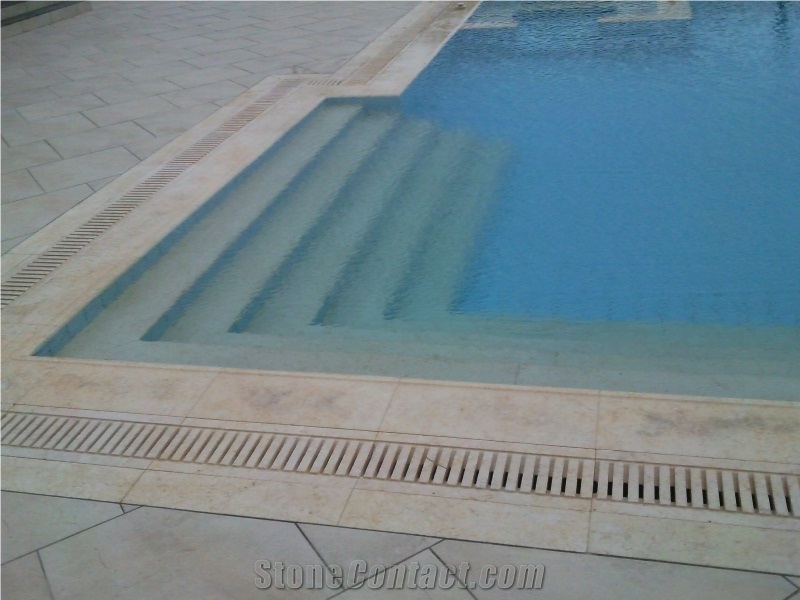 Sunny Marble Pool Coping