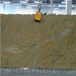 Giallo Fantasia Granite Slab 3cm, China Yellow Granite
