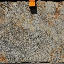 Golden Flakes Granite Slab, Brazil Yellow Granite