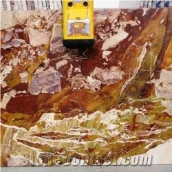 Rosso Diaspro Marble 2cm Slabs, Italy Red Marble