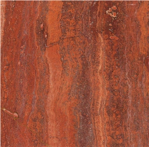 Persian Red Travertine Veint Cut Tile