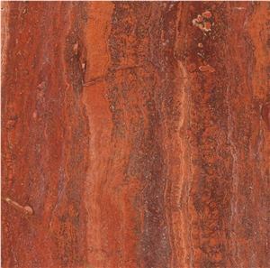 Persian Red Travertine Veint Cut Tile