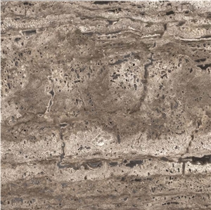 Silver Travertine Tile, Iran Grey Travertine