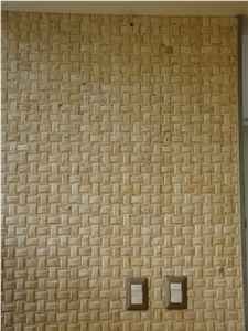 Enmeshed Coral Stone Mosaic Tiles Wall