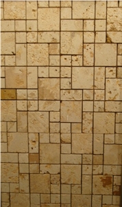 Enmeshed Coralina Gold Coral Stone Mosaic