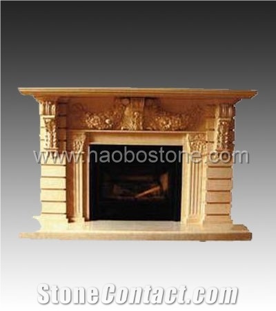 Fireplace, Stone Fireplace HBFP025