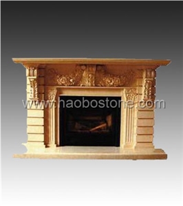 Fireplace, Stone Fireplace HBFP025