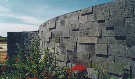 Black Basalt Wall Cladding,volcanic Stone, Lava Stone