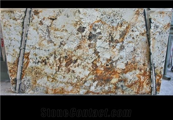 Delicatus Gold Granite Slab, Brazil Yellow Granite
