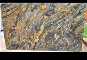 Flamboyant Quartzite Slab, Brazil Brown Quartzite