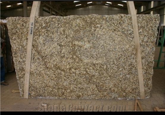 Giallo Napoleon Granite Slab Brazil Yellow Granite 121595