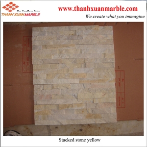Yellow Sandstone Stacked Stone