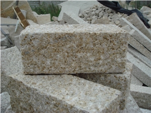 G682 Yellow Granite Cube Stone