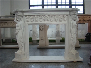 Fireplace Surround, Carved Fireplace