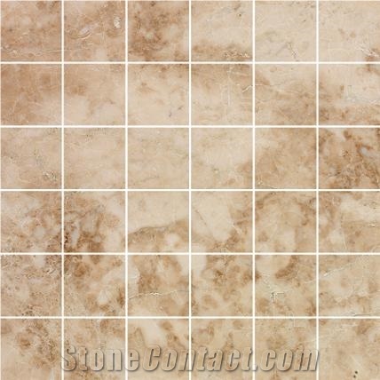 Marble Mosaics, Flooring,wall Tile, Cappucino Brown Marble Mosaics