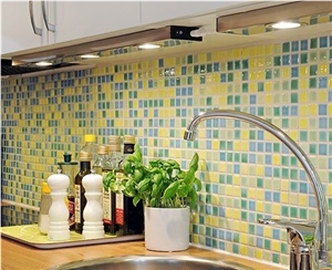Glass Mosaic Kitchen Wall