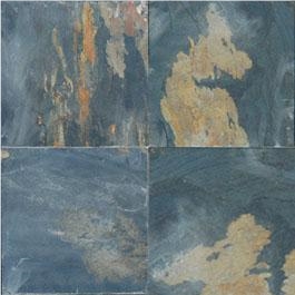 Black Rust Slate Tile Cleft 12x12