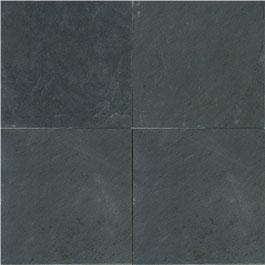 Montauk Black Slate Tile Honed 12x12