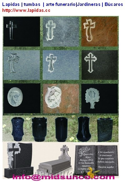 Lapidas ,tumbas ,arte Funerario,Jardineras