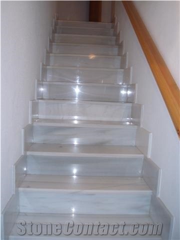 Blanco Macael Marble Stairs, Steps