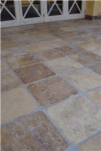 Consta Travertine Floor Tile, Turkey Beige Travertine