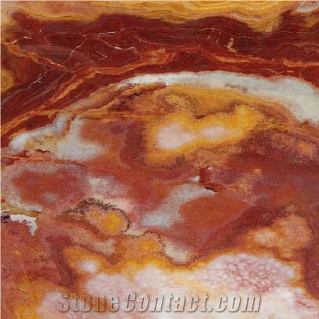 Multicolor Red Onyx Tile