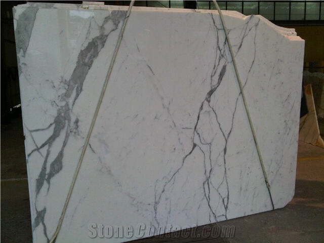 Statuario White Marble Slab