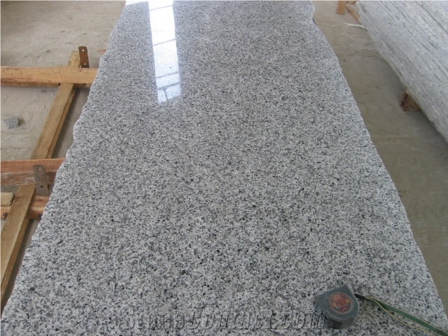 Polished G640 White Granite Slab