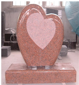 Imperial Red Granite Monument,Heart Monument