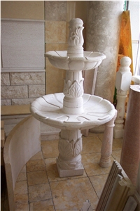 Hebron White Limestone Fountain