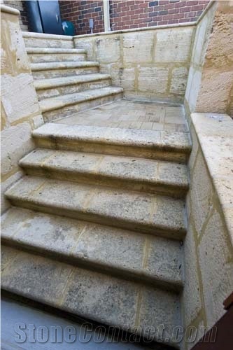 Limestone Stairs and Capping