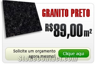 Preto Sao Gabriel Granite Tile, Brazil Black Granite