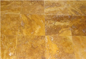Yellow Travertine Pattern Tile