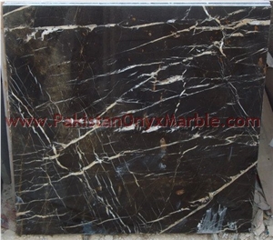 Black and Gold Marble Tile