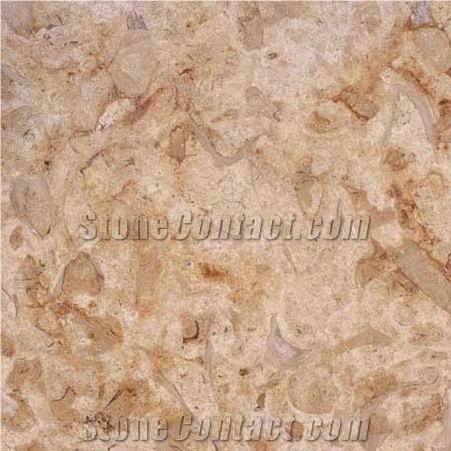 Breccia Khatmia Limestone Tile, Egypt Beige Limestone