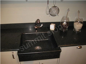 Black Granite Countertop with Sink