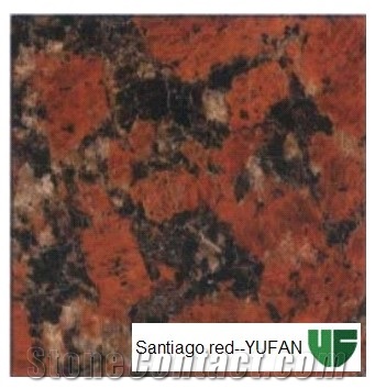 Rosso Santiago Red Granite Tiles