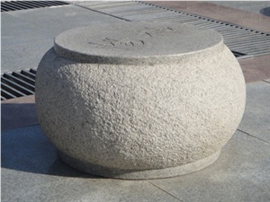 Natural White Granite Bench